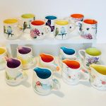 Porcelain cups and jugs