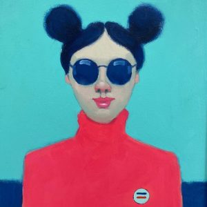 Girl with Space Buns