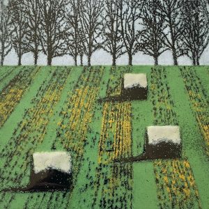 Trees and Hay Bales