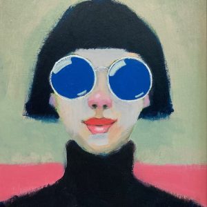Girl with Blue Sunglasses No.4