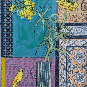 Fritillaries and Bird 