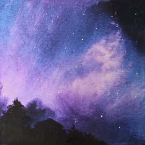 Blue Lights on the Villa